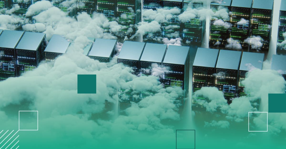 Clouds in Server Room Representing Cloud Security
